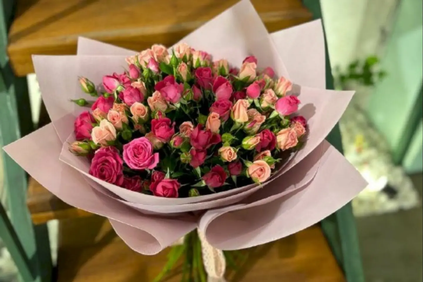 Dual Pink Rose Bouquet