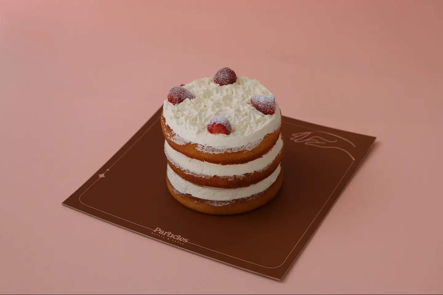 Vanilla Strawberry Cake