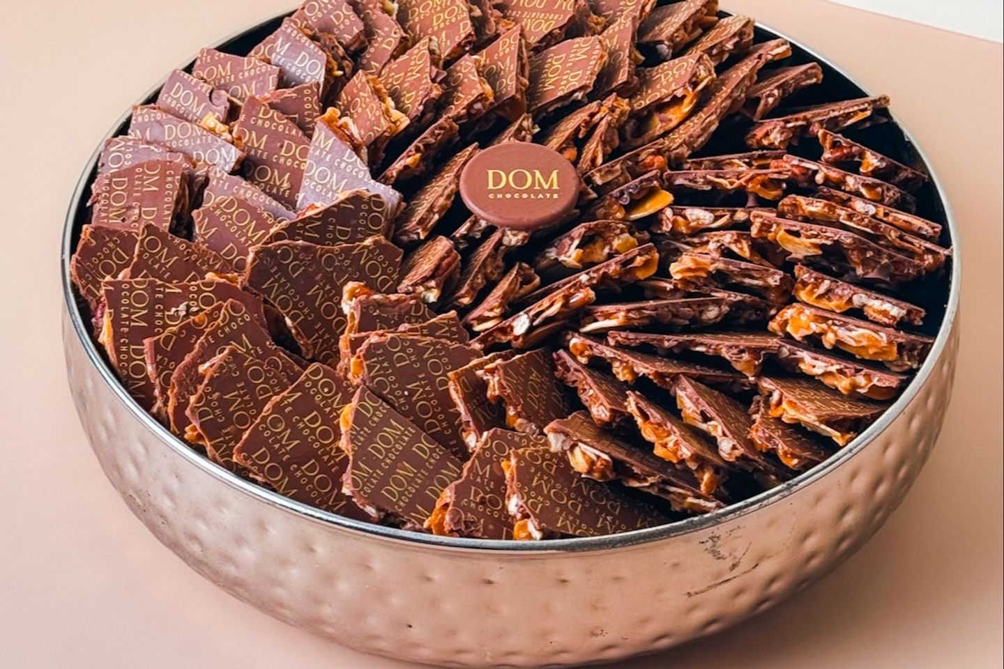 صينيه فضيه دائريه كرسبي