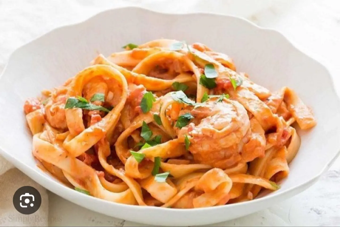 Seafood Pasta With Red Sauce