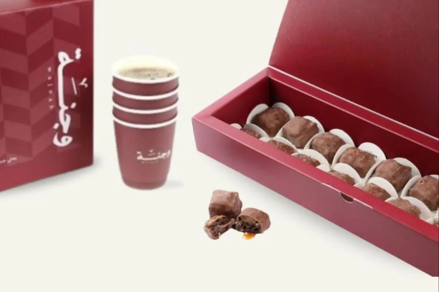 Caramel Bites Box With Coffee Box