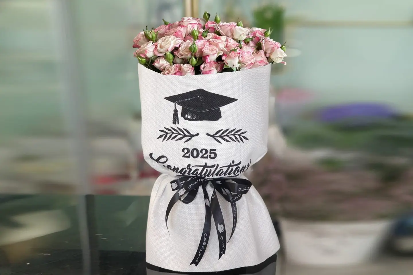 Graduation Bouquet   Reflex Baby Rose