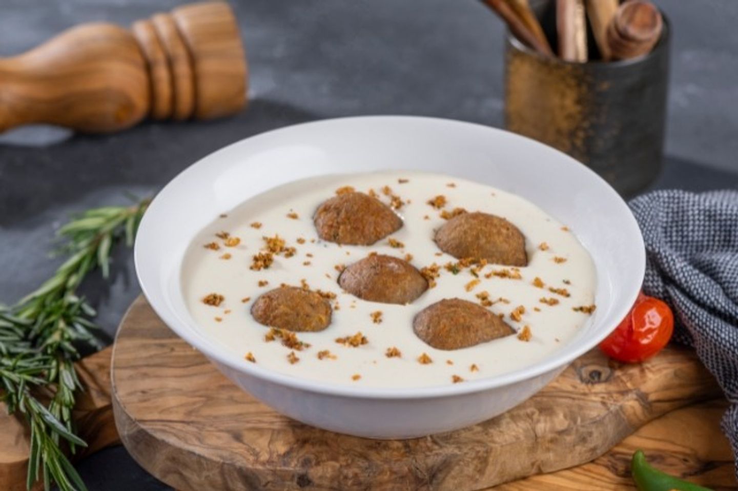 كبه باللبن دجاج