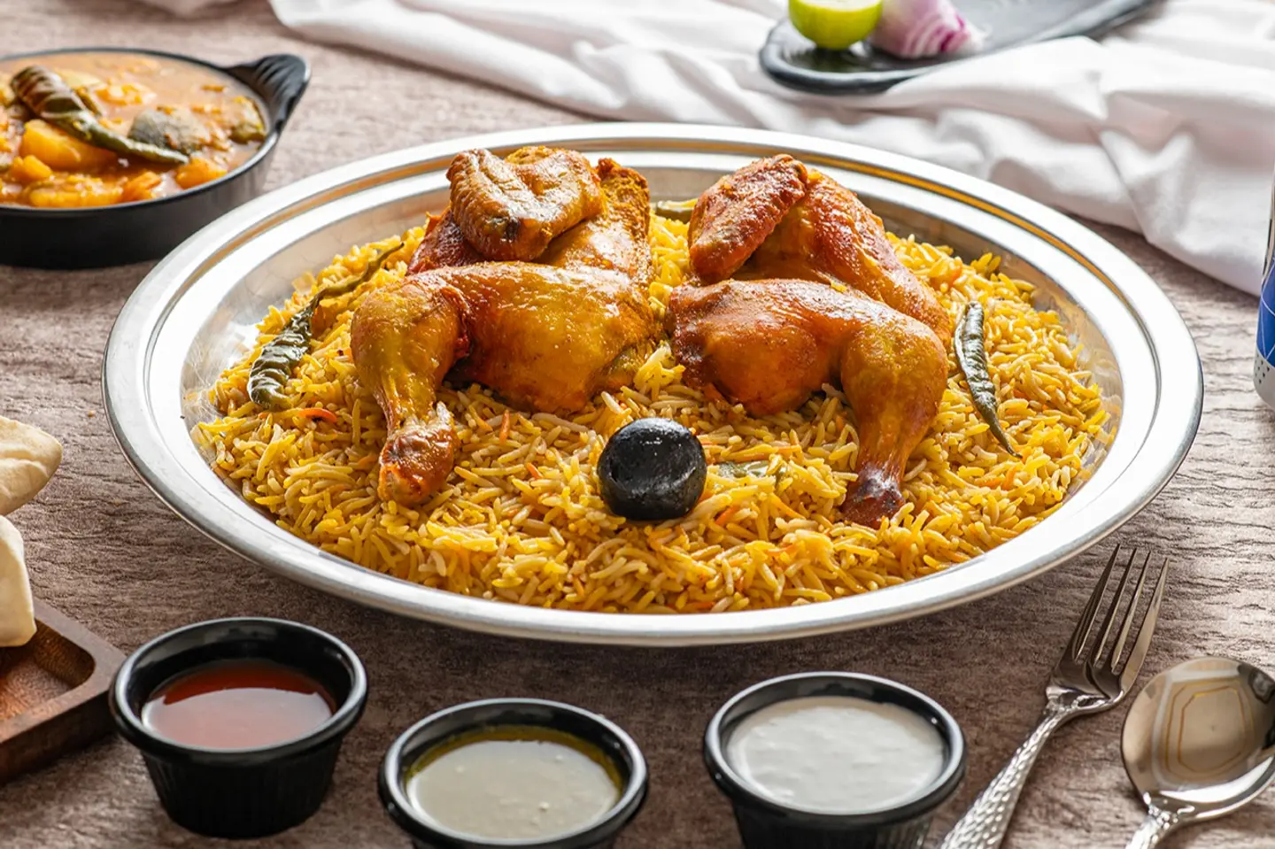 دجاج مندي مع الرز
