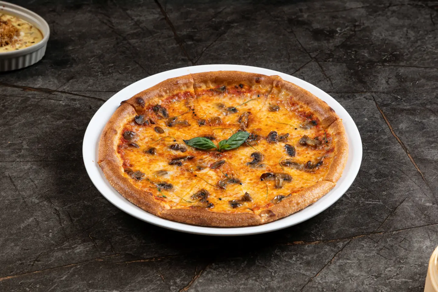 Mushroom Margherita Pizza