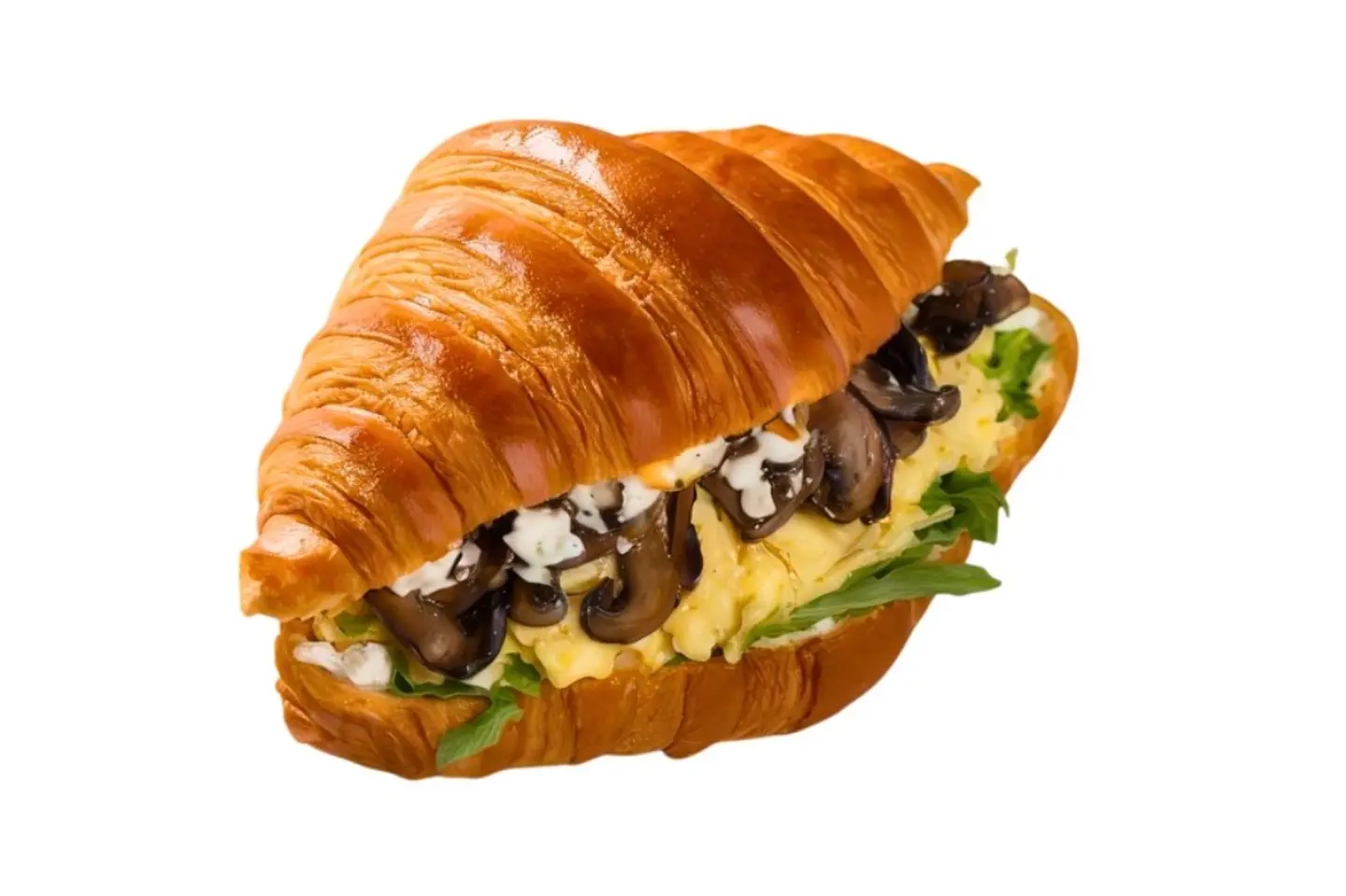 كرواسون بيض بالماشروم