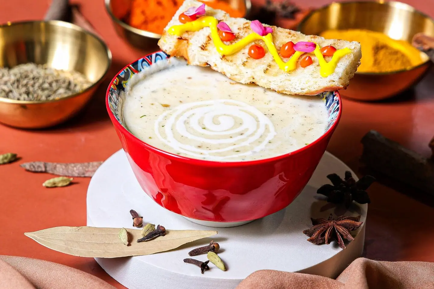 شوربة دجاج بالكريمة