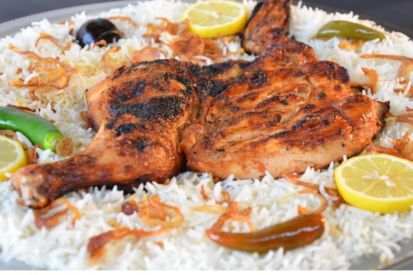 Half A Chicken On Charcoal