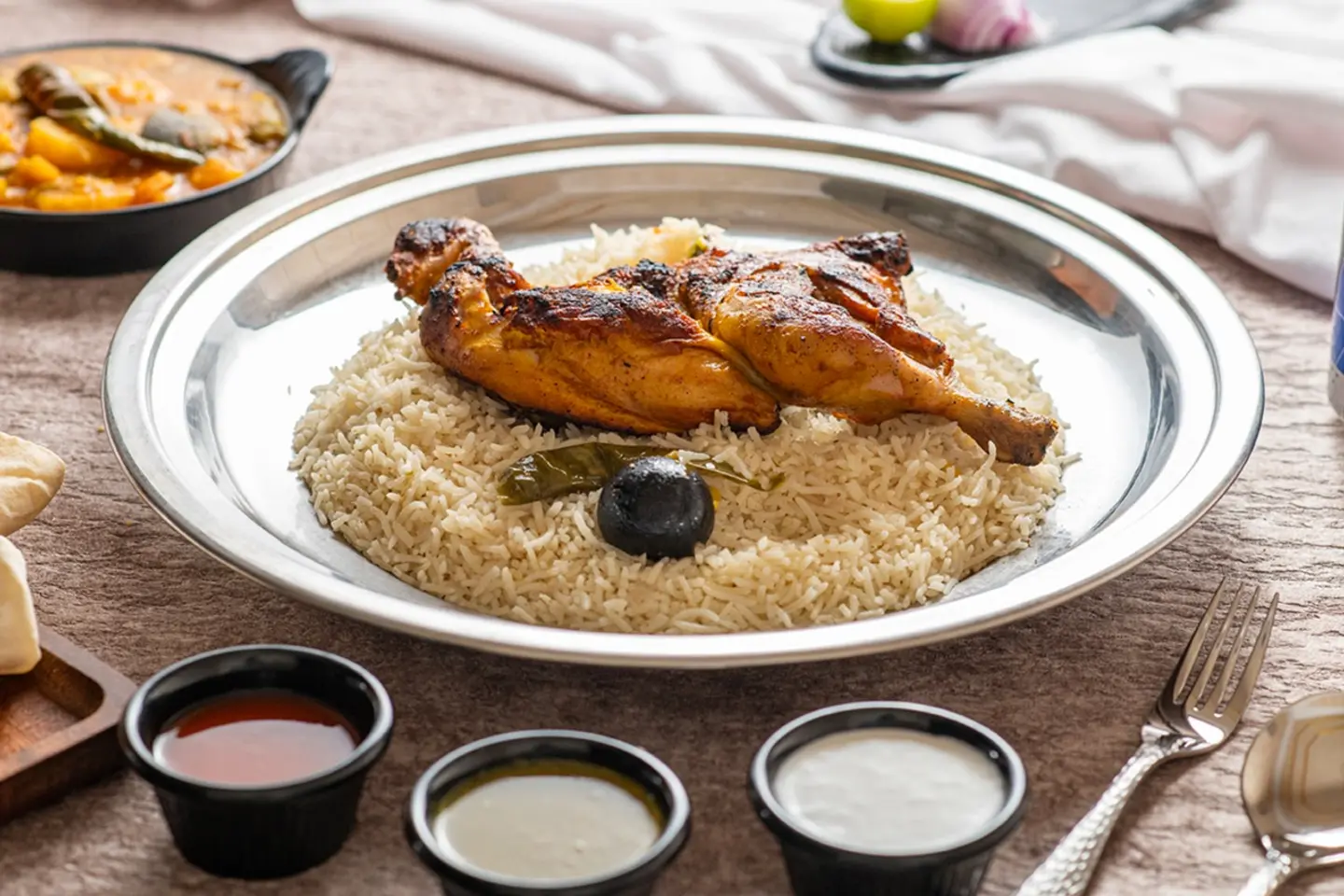 نص دجاج مضبي سادة