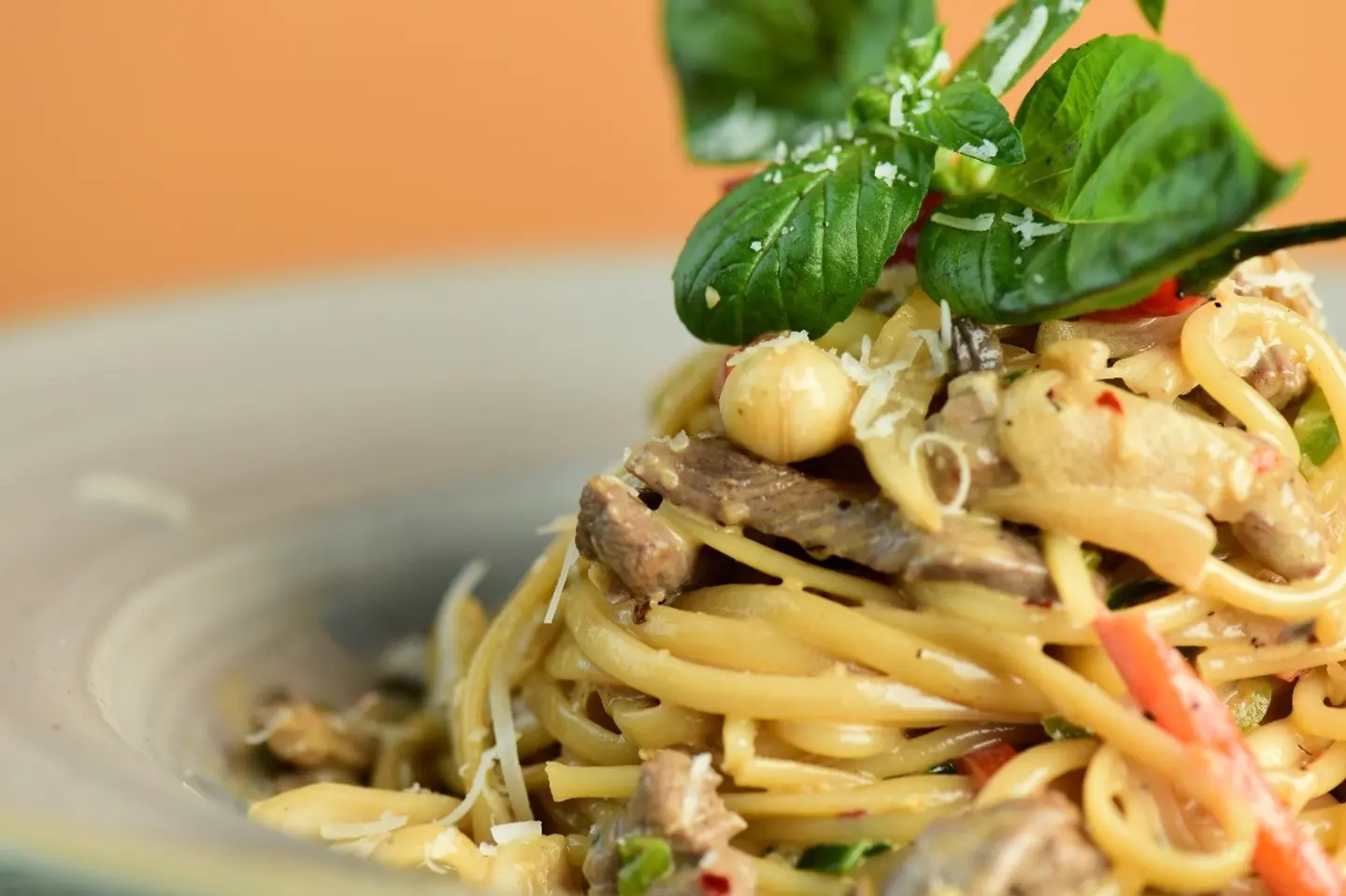 Tenderloin Steak Pasta Korean Style