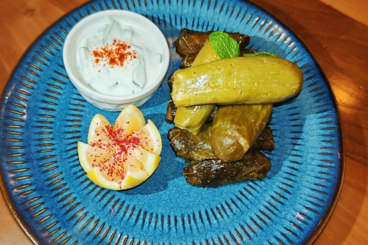 Zucchini And Grape Leaves