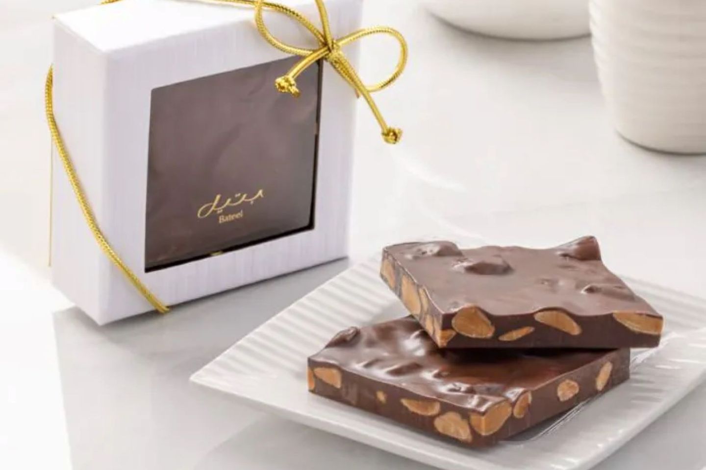 Roasted Almond Dark Chocolate Bark