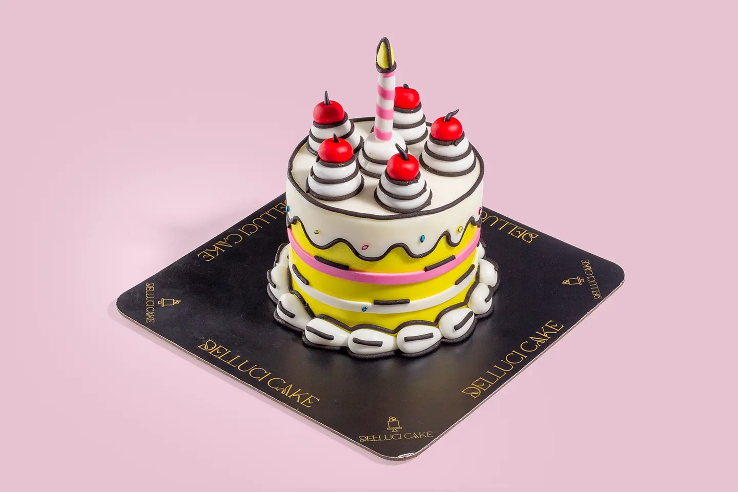 Colourful Comic 3 D Cake