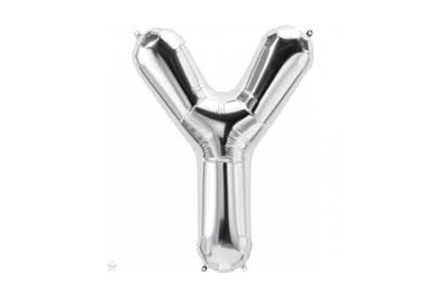 بالون حرف واي فضي