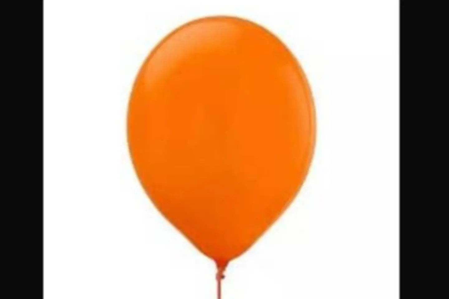 Orange Helium Balloon
