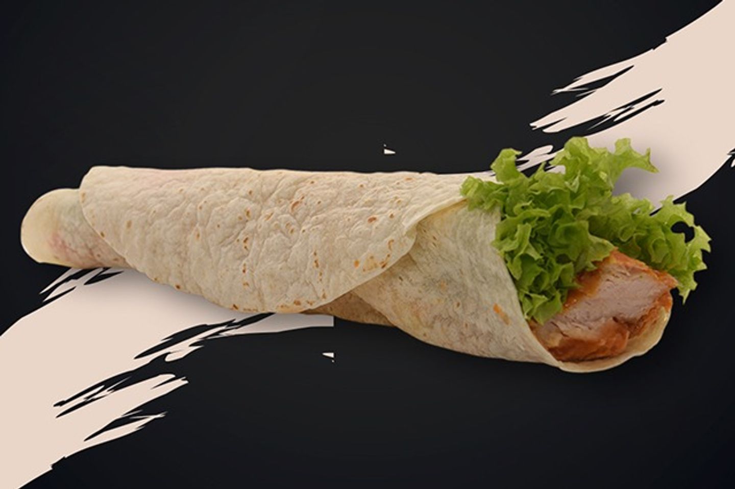 زنجر بخبز التورتيلا