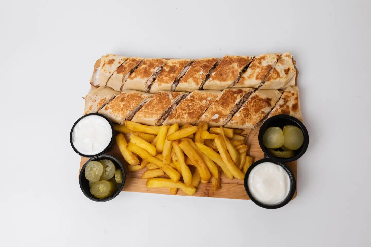 Arabic Double Chicken Shawarma Dish