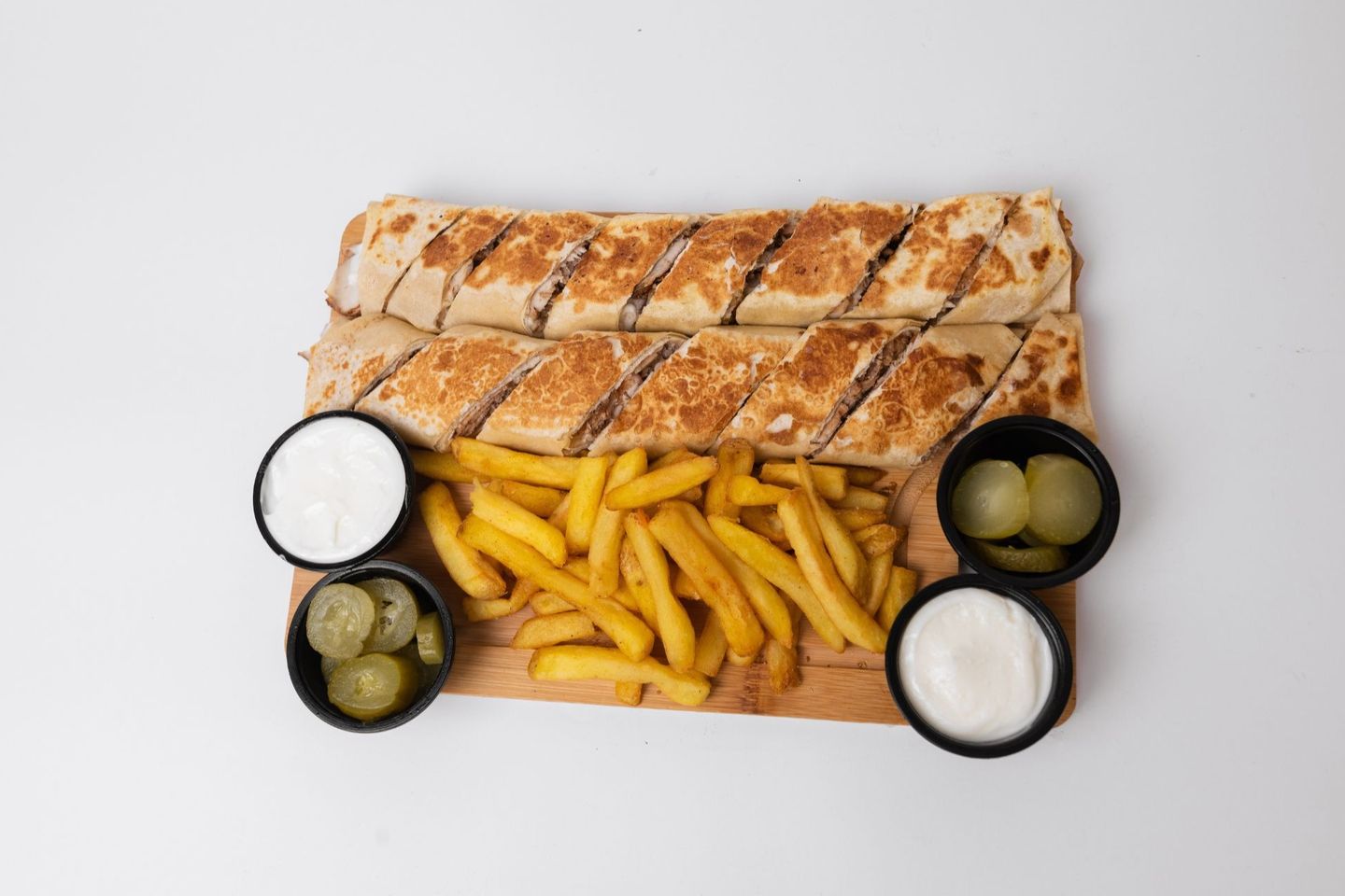 طبق عربي شاورما دجاج دبل