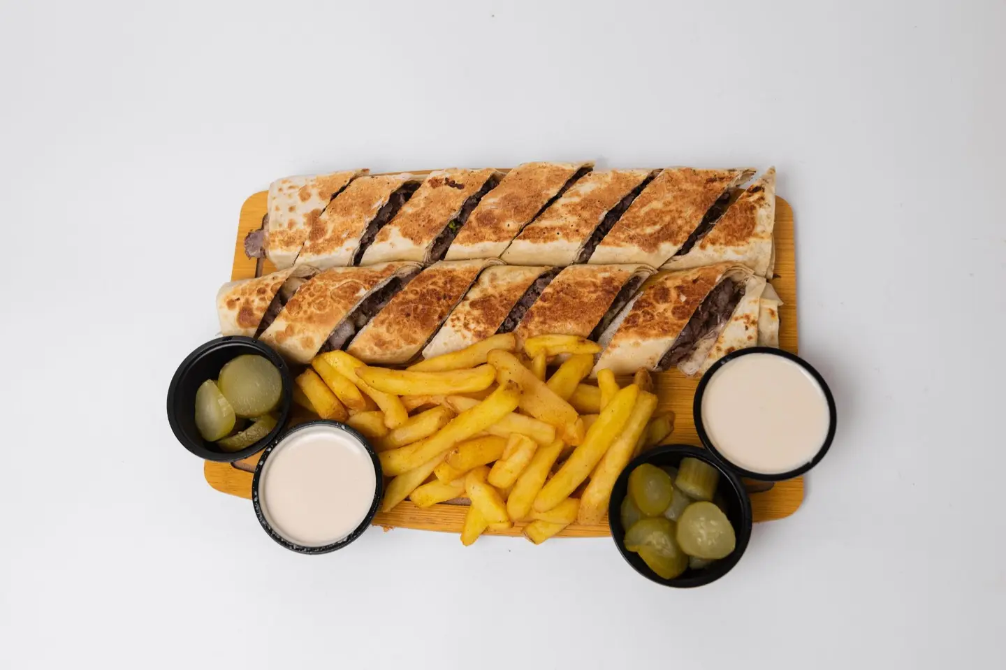 Double Arabic Meat Shawarma Dish