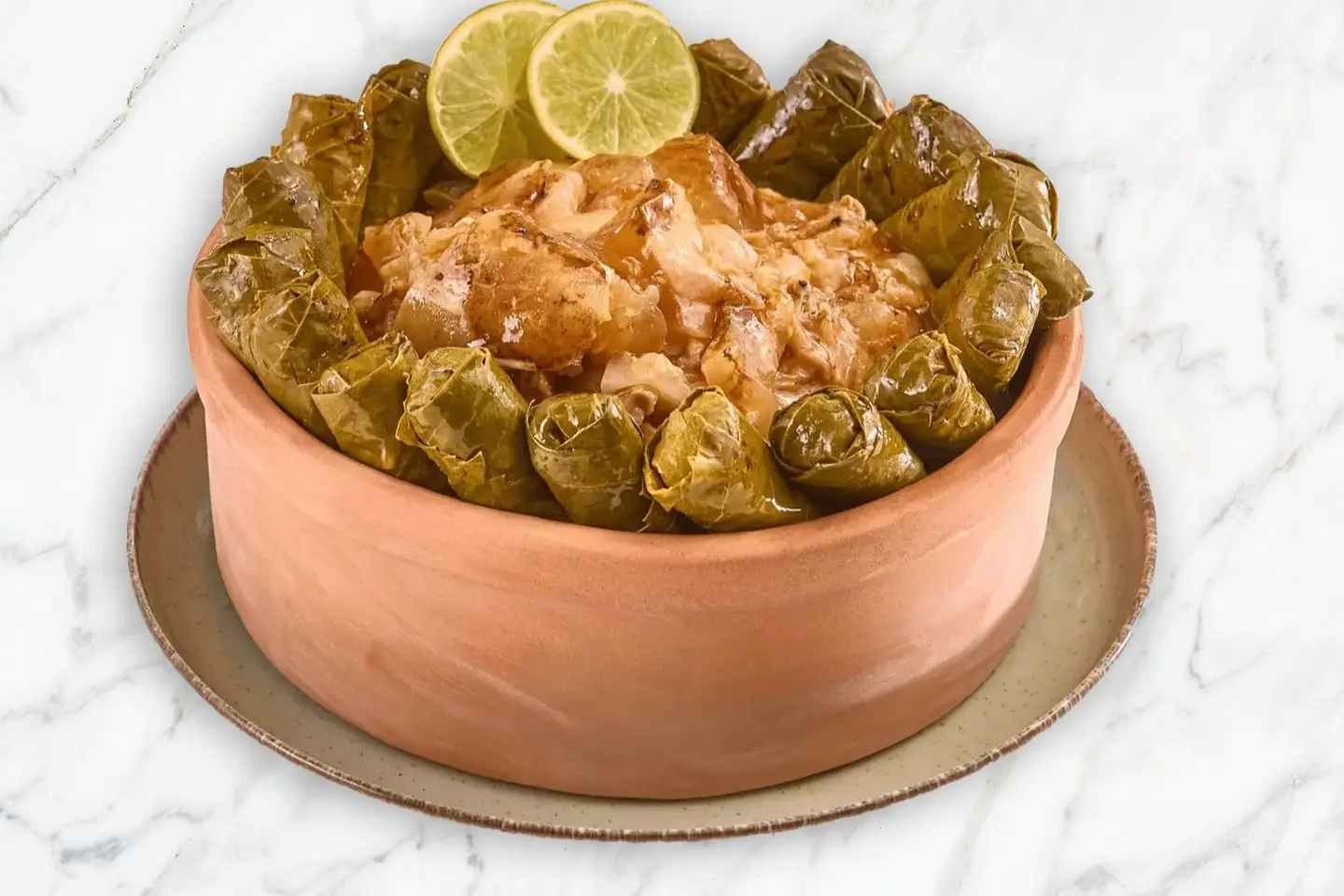 طاجن ورق عنب كوارع
