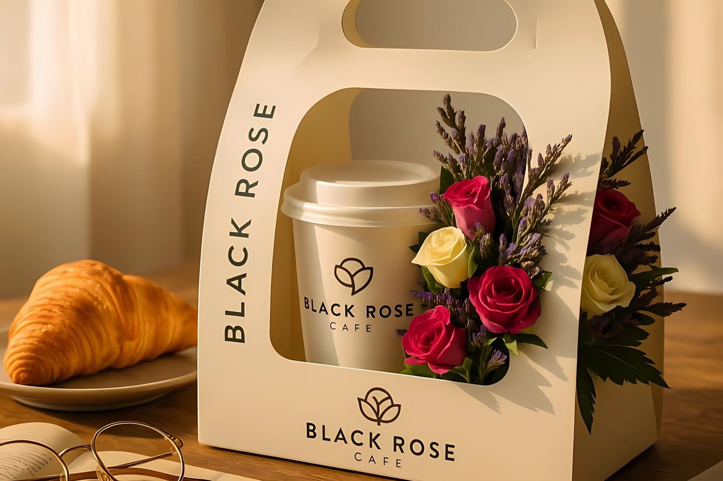 Ice Chocolate With A Large Flower Holder