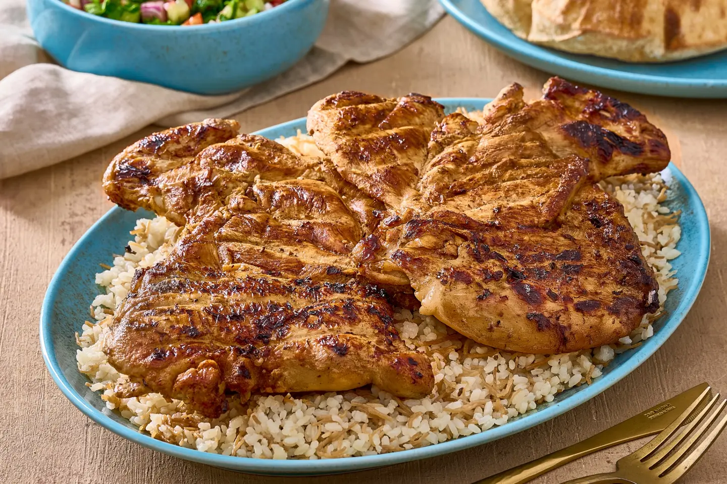 دجاجه علي الفحم