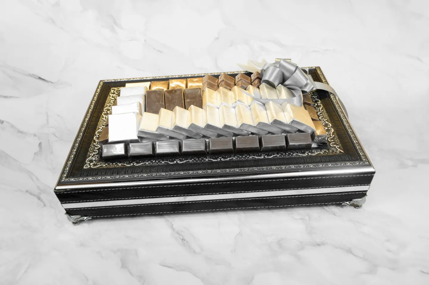 Chocolate Wrapped Leather Frame
