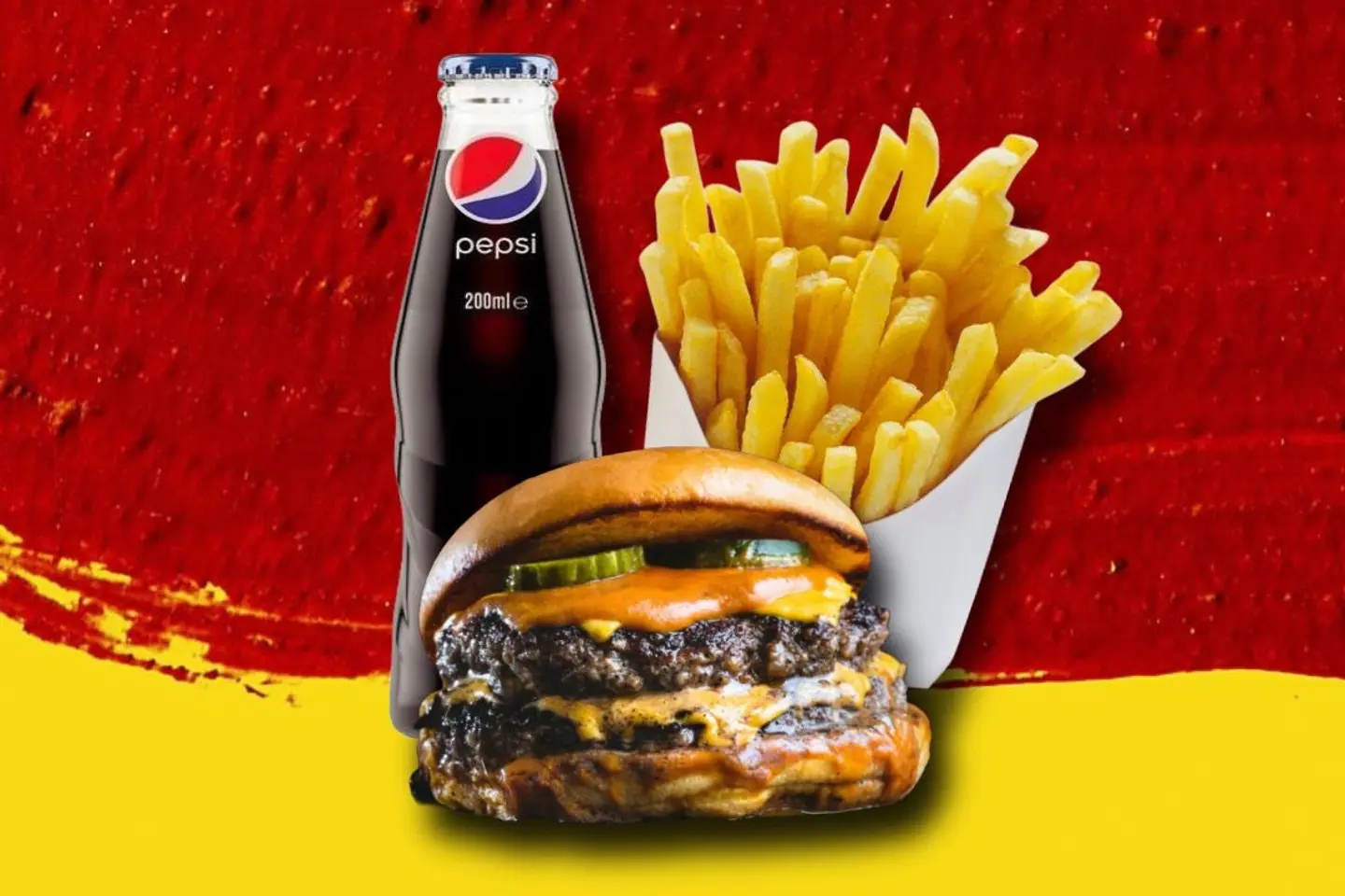 Double Smash Burger Meal
