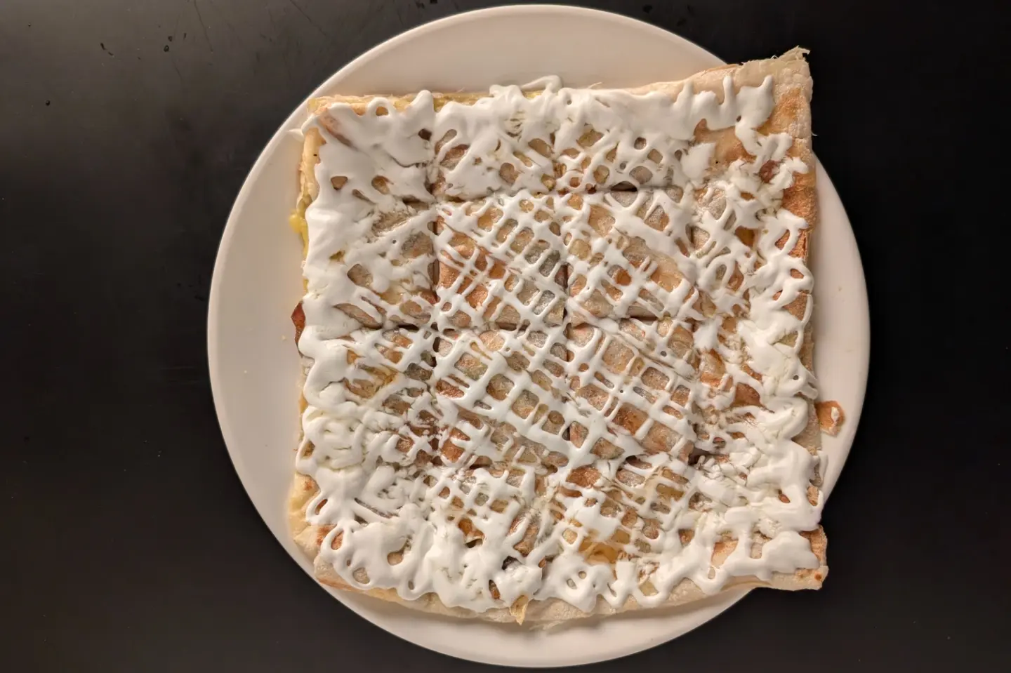 Large Date And Cream Pie