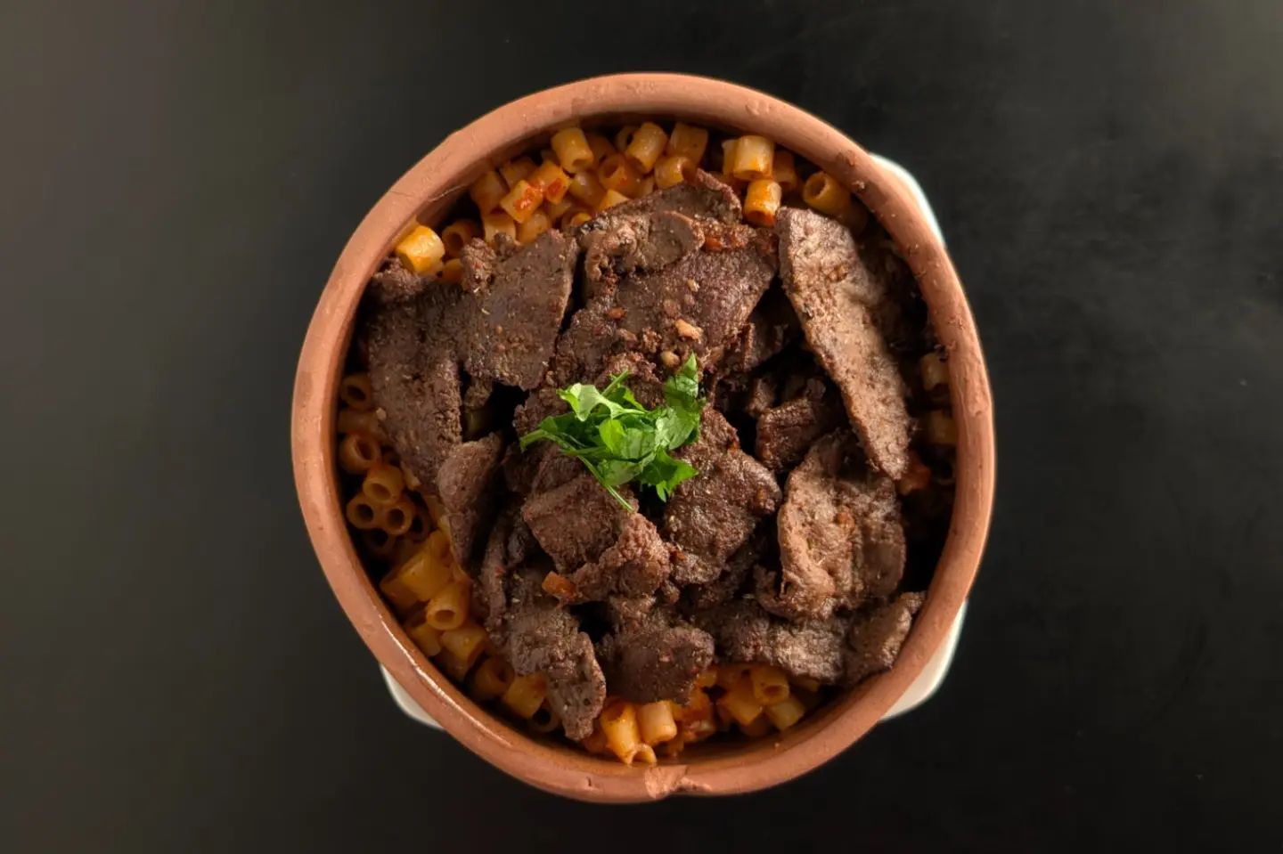 مكرونه مرمريه كبده