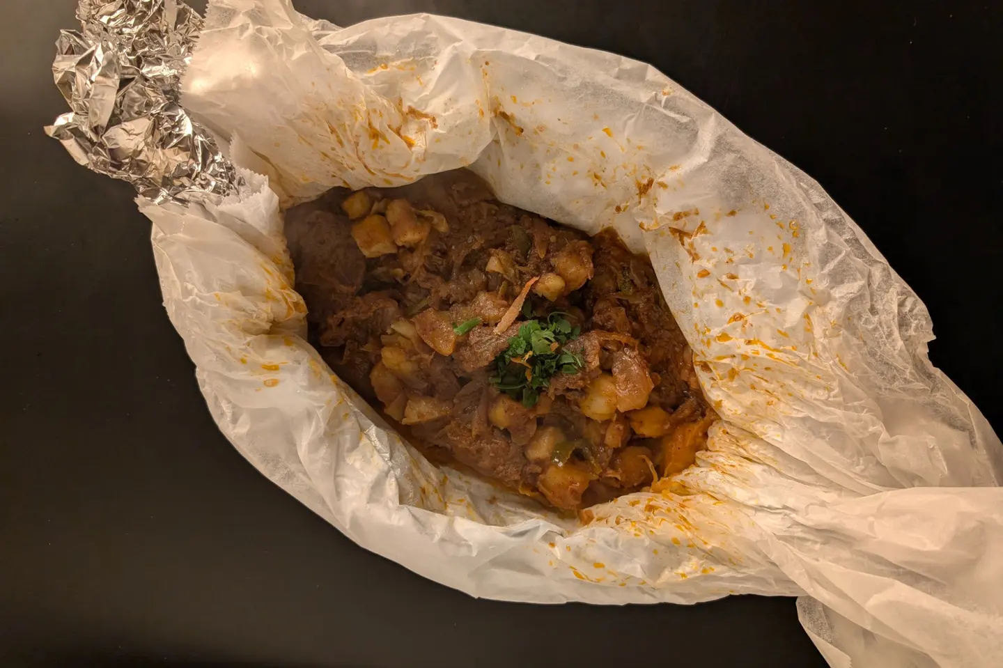 ورقه لحمه بطاطس