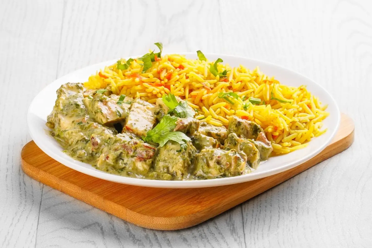 دجاج السبانخ