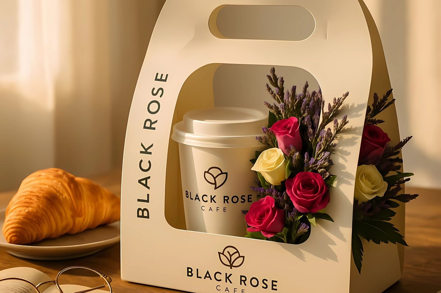 Hot With A Large Box Of Roses
