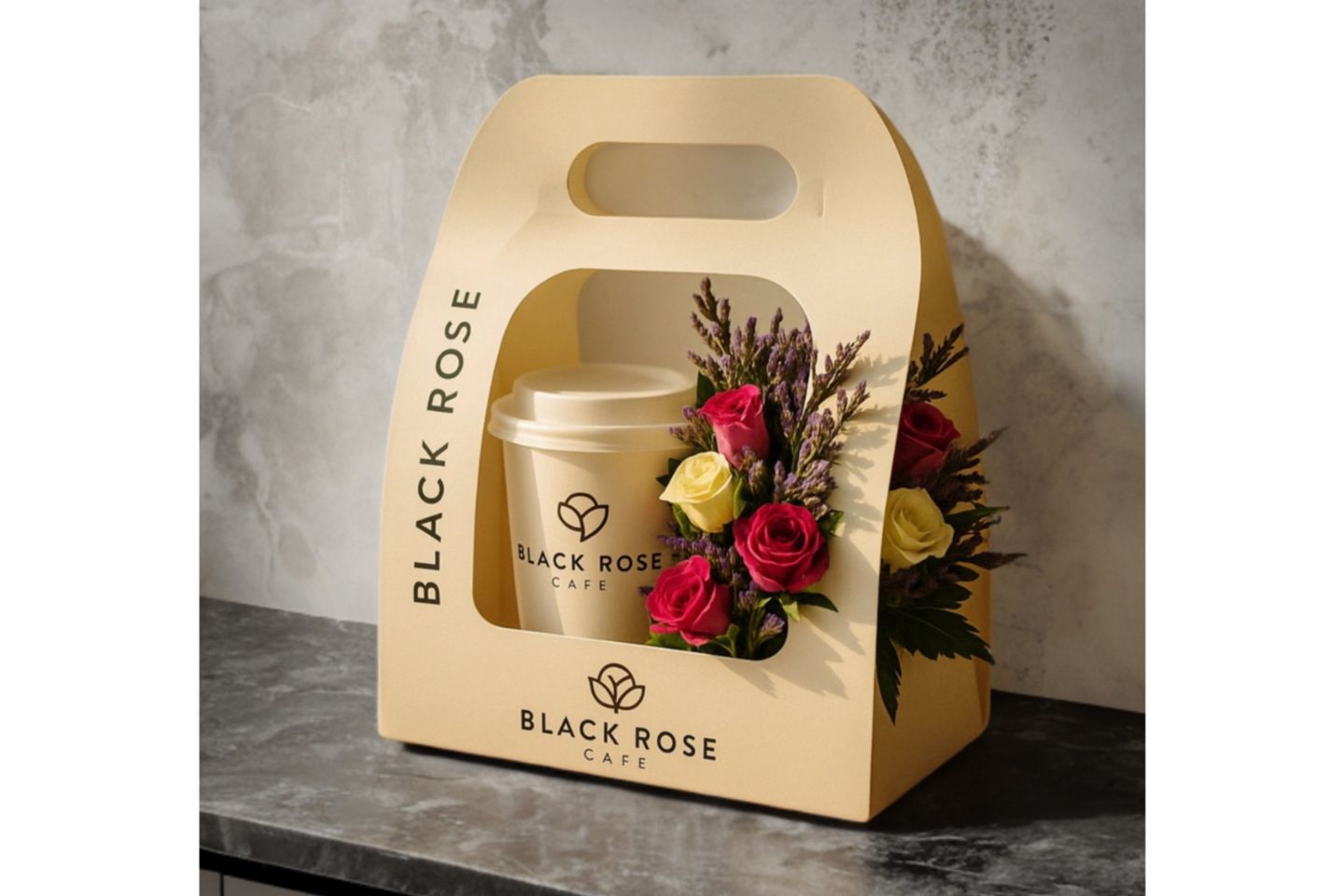 Spicy Americano With Large Rose Holder