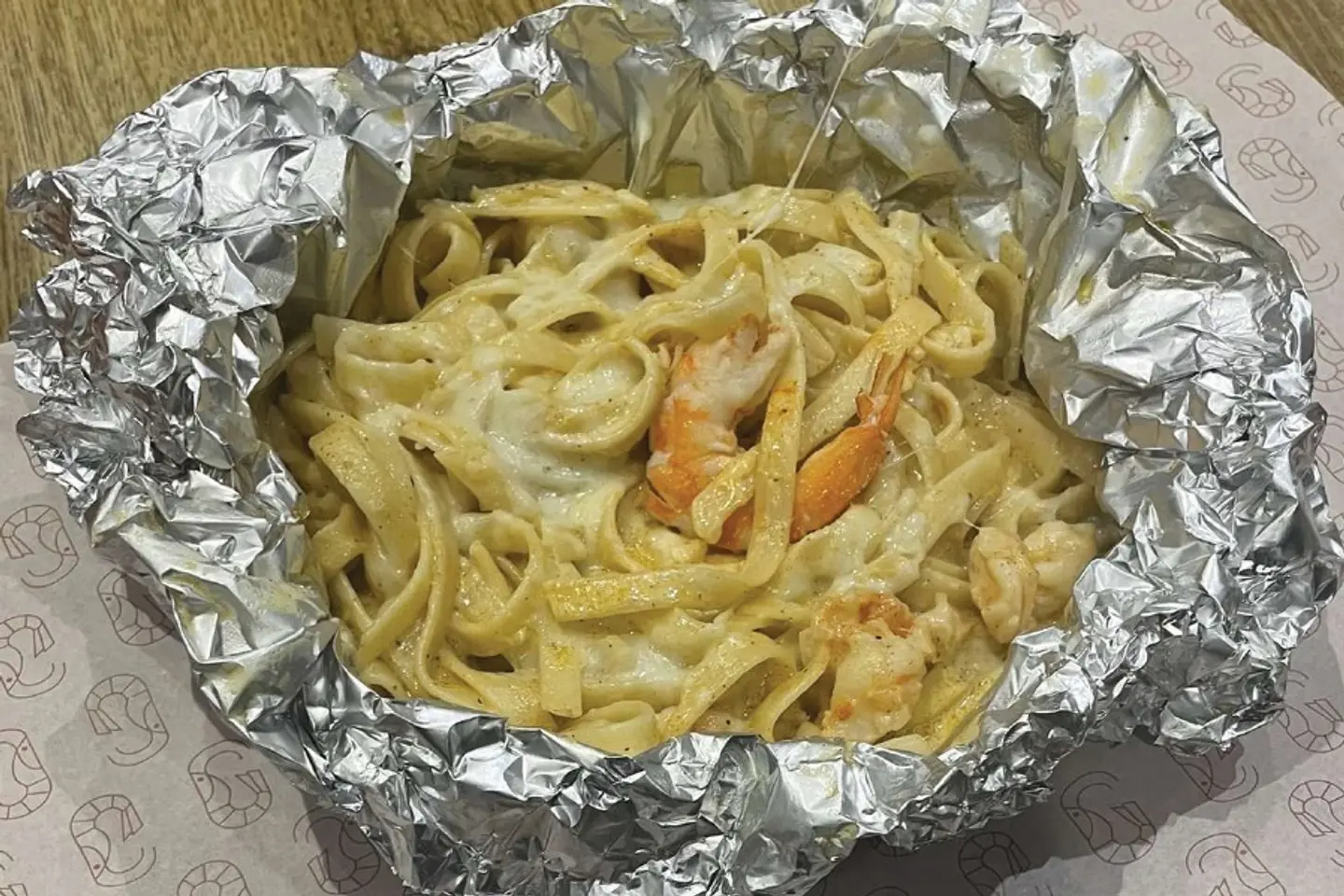 فوتشيني مع الروبيان