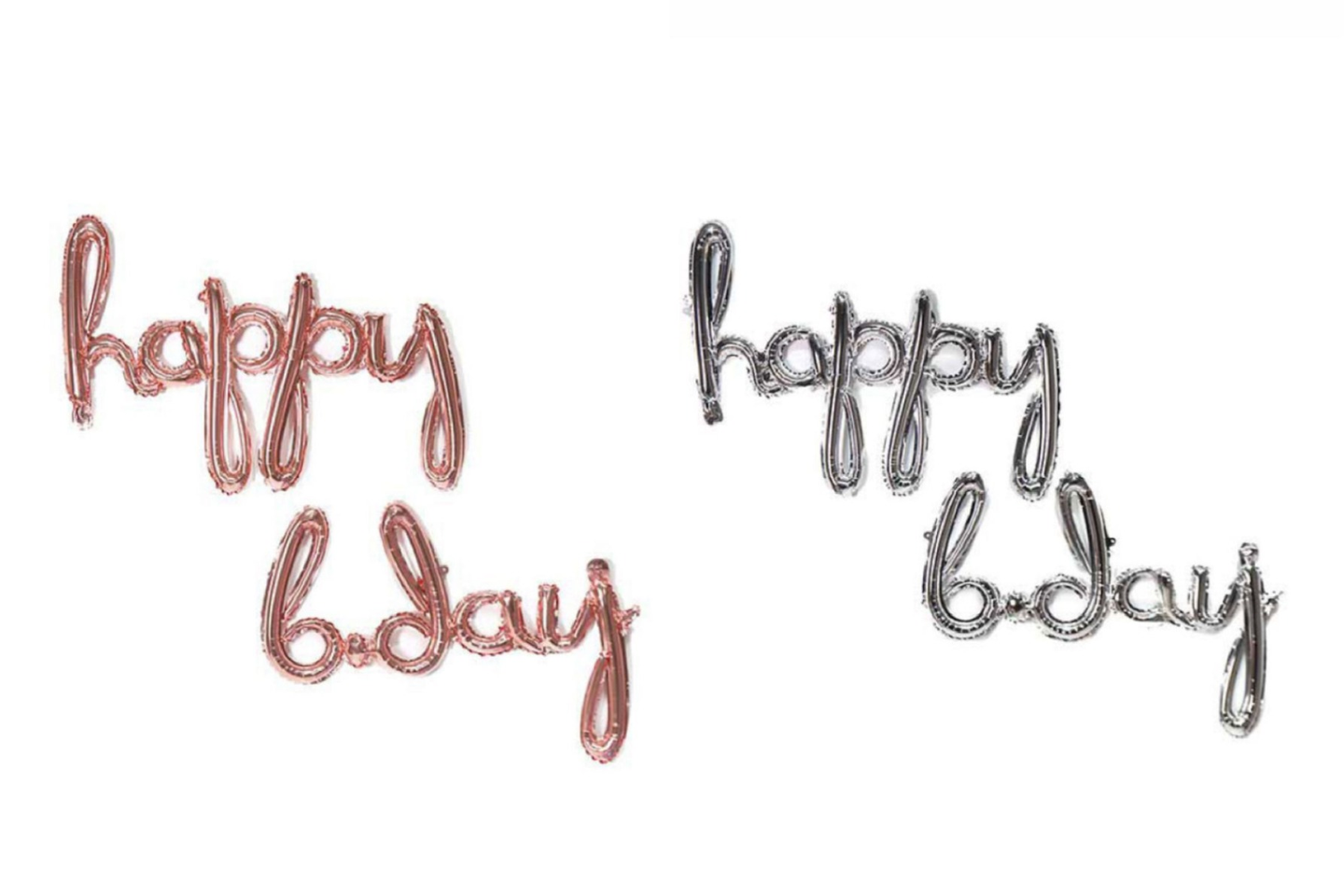 بالون عيد ميلاد - لون فضي