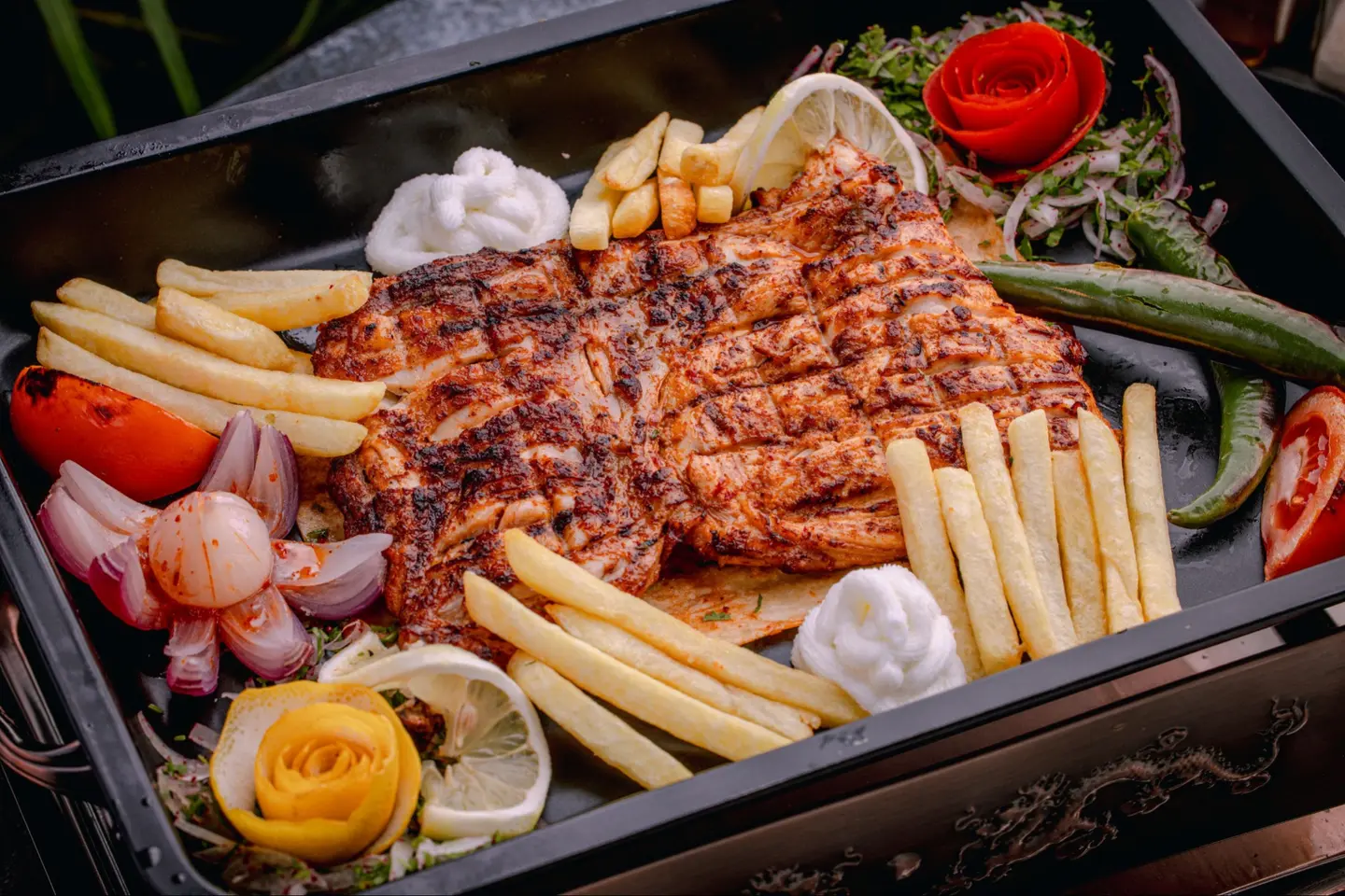 Half Grilled Chicken