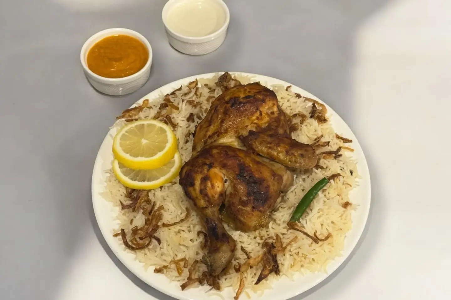 حبة دجاج فرن مع الرز