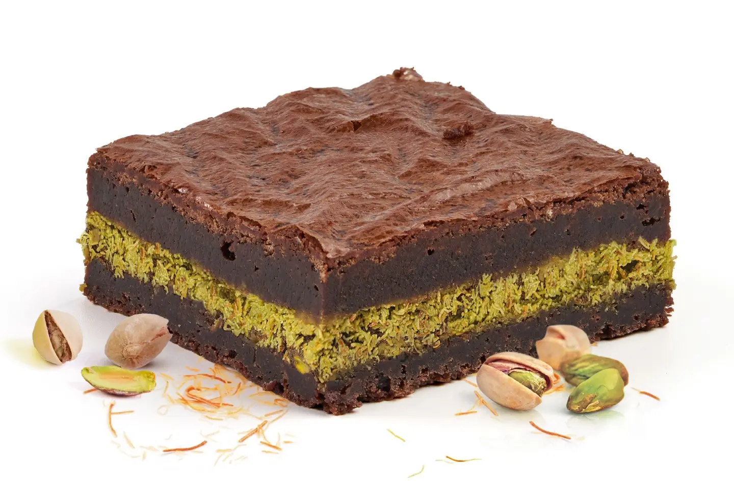 Pistachio Brownie Kunafa