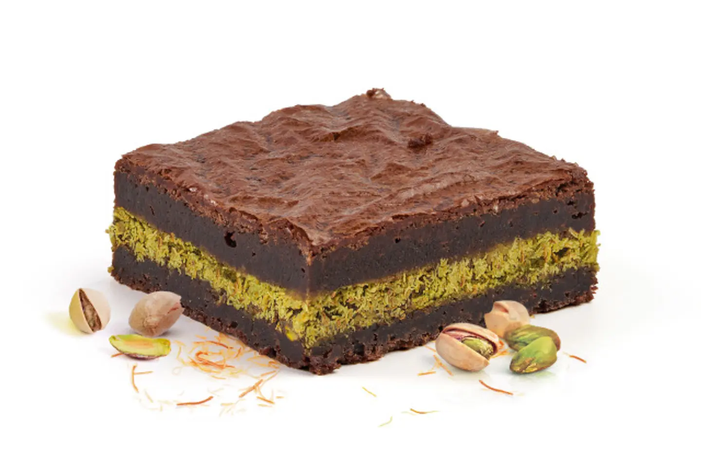 Pistachio Brownie Kunafa