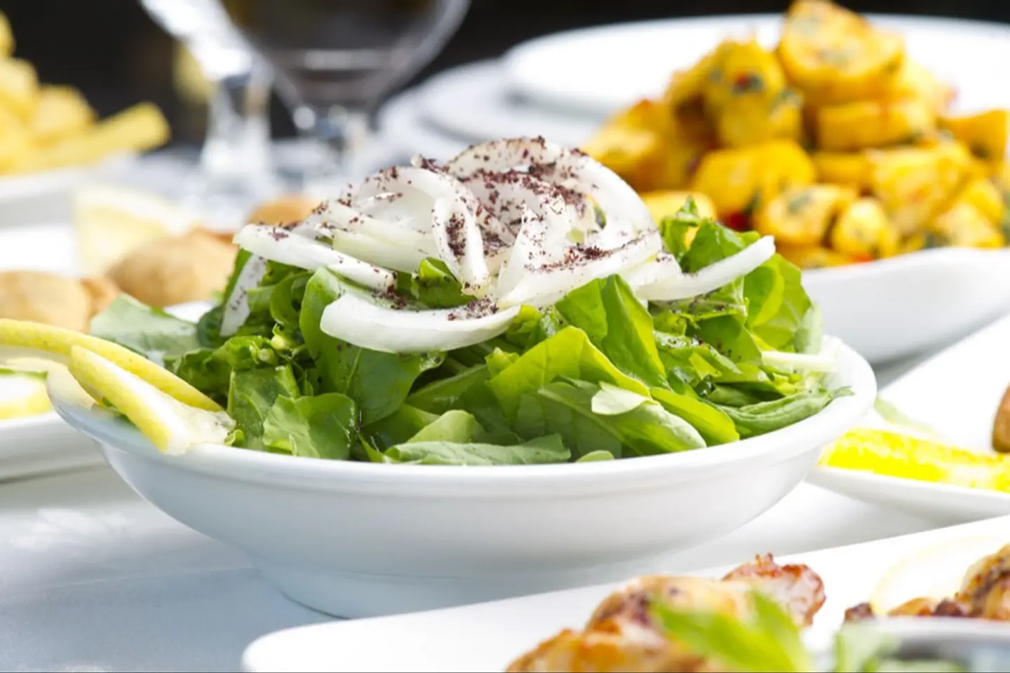 صحن جرير و ليمون و فلفل و بصل