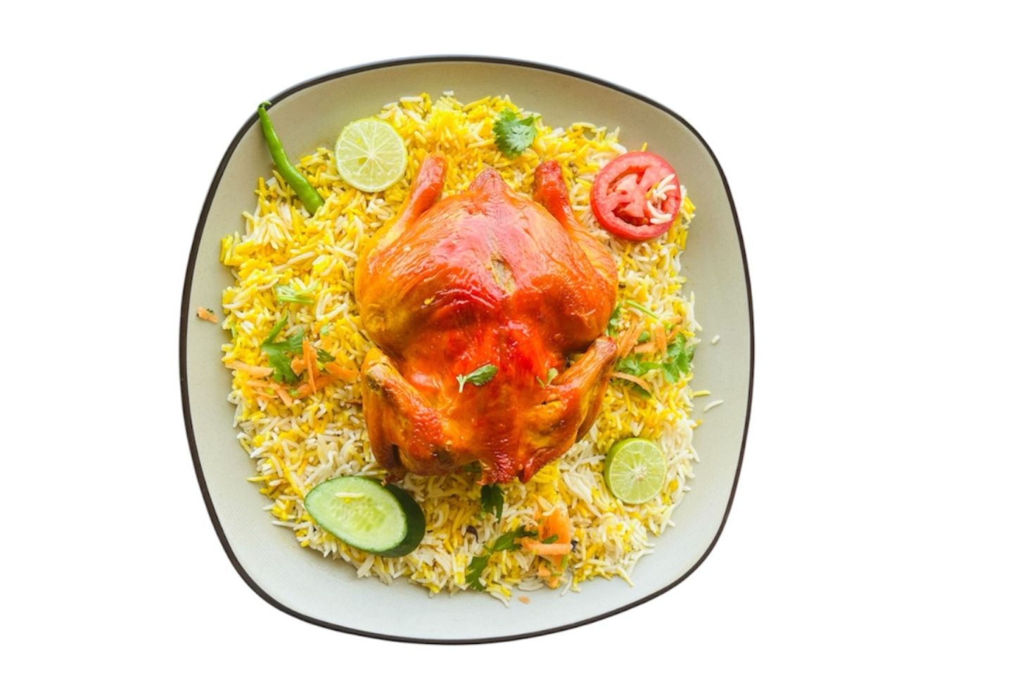 Half A Mandi Chicken With Rice