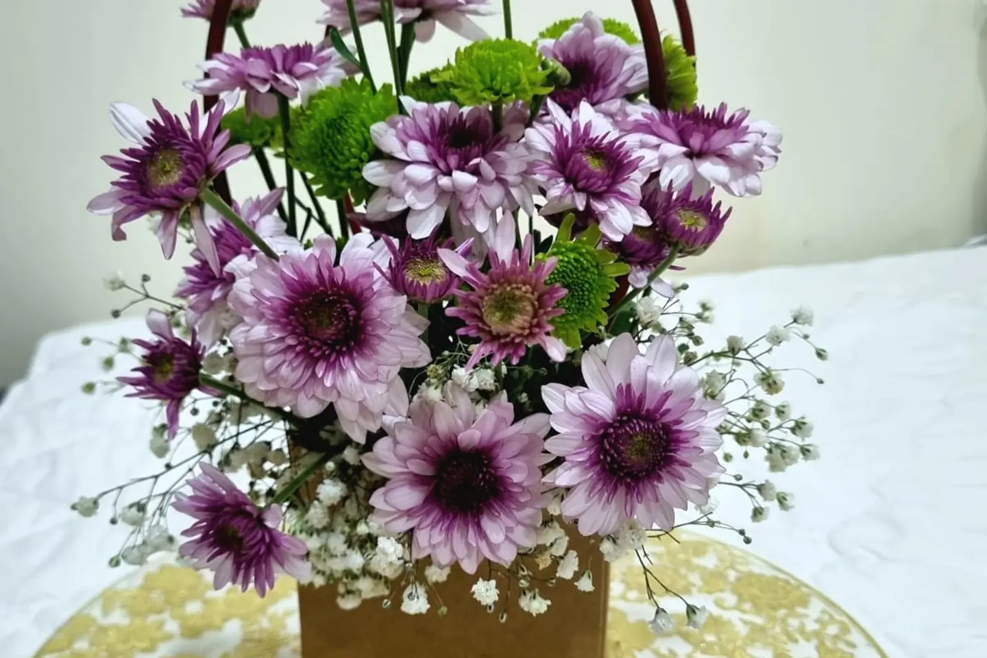 سلة هدايا الزهور 2