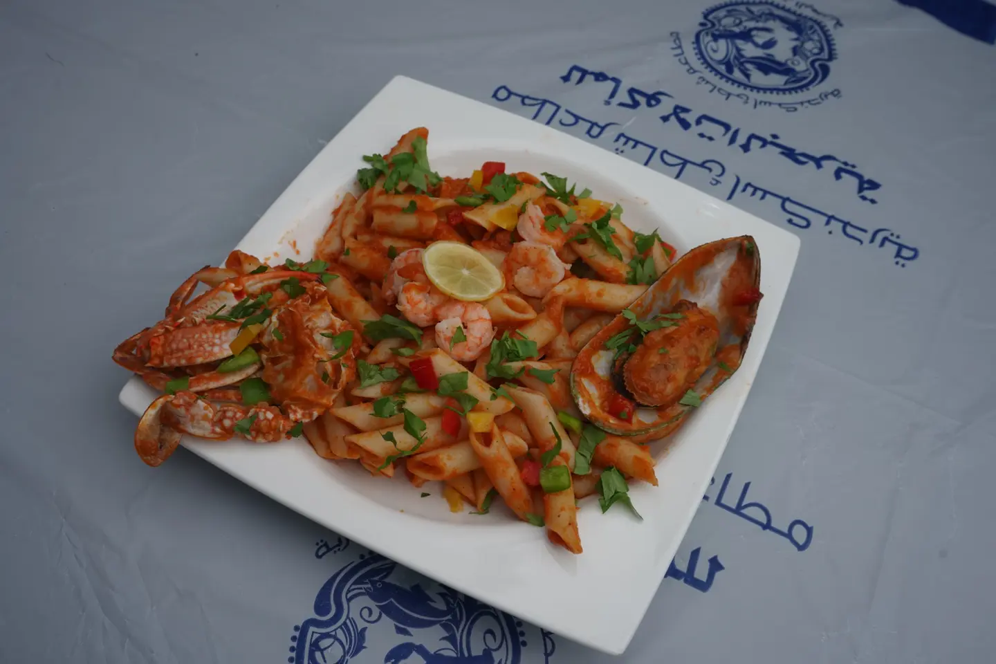 مكرونة صوص احمر