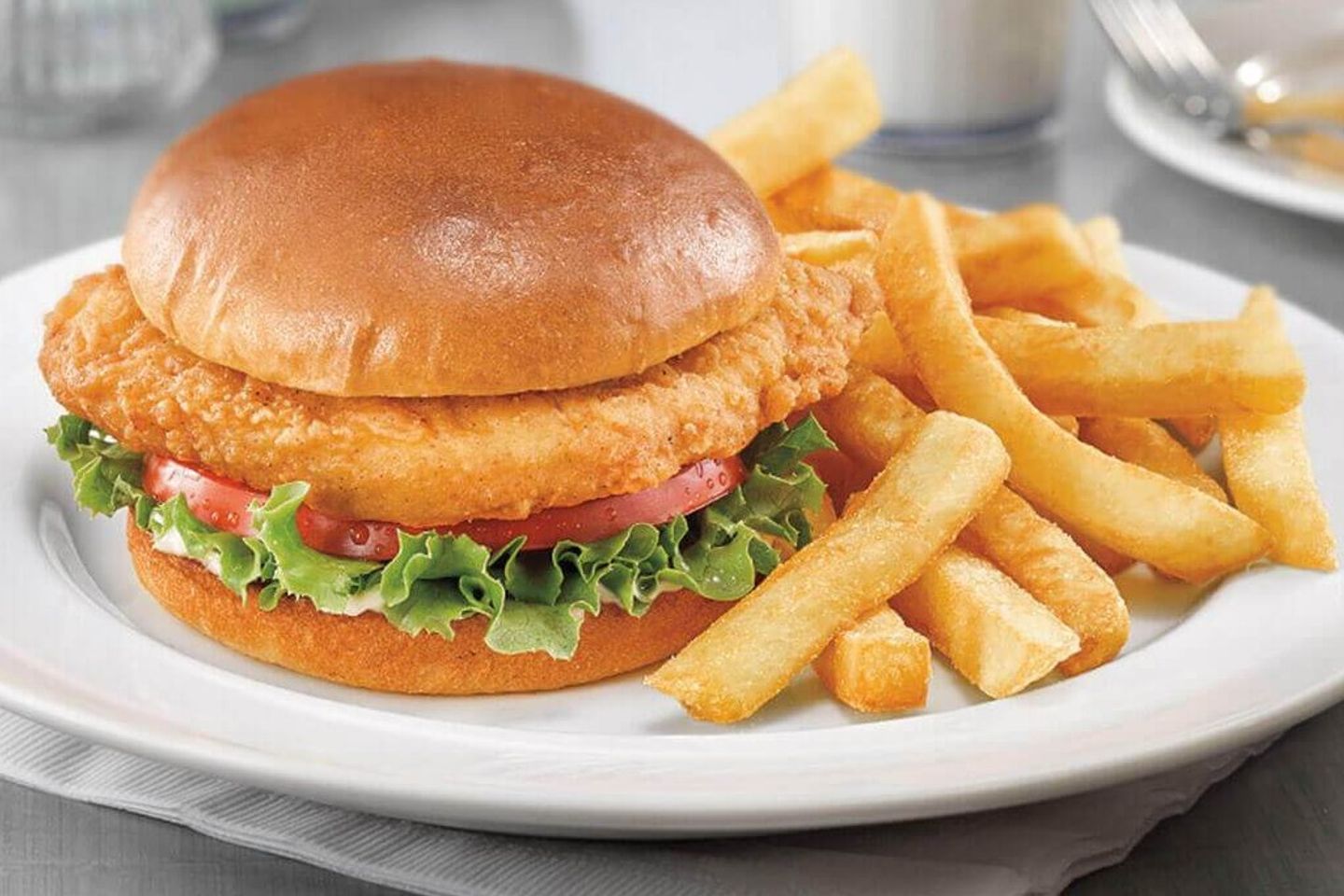 Fresh Zinger Burger Meal With Fries
