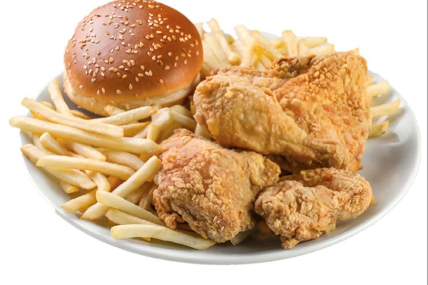 Beef Burger Meal With 2pcs Fried Chicken