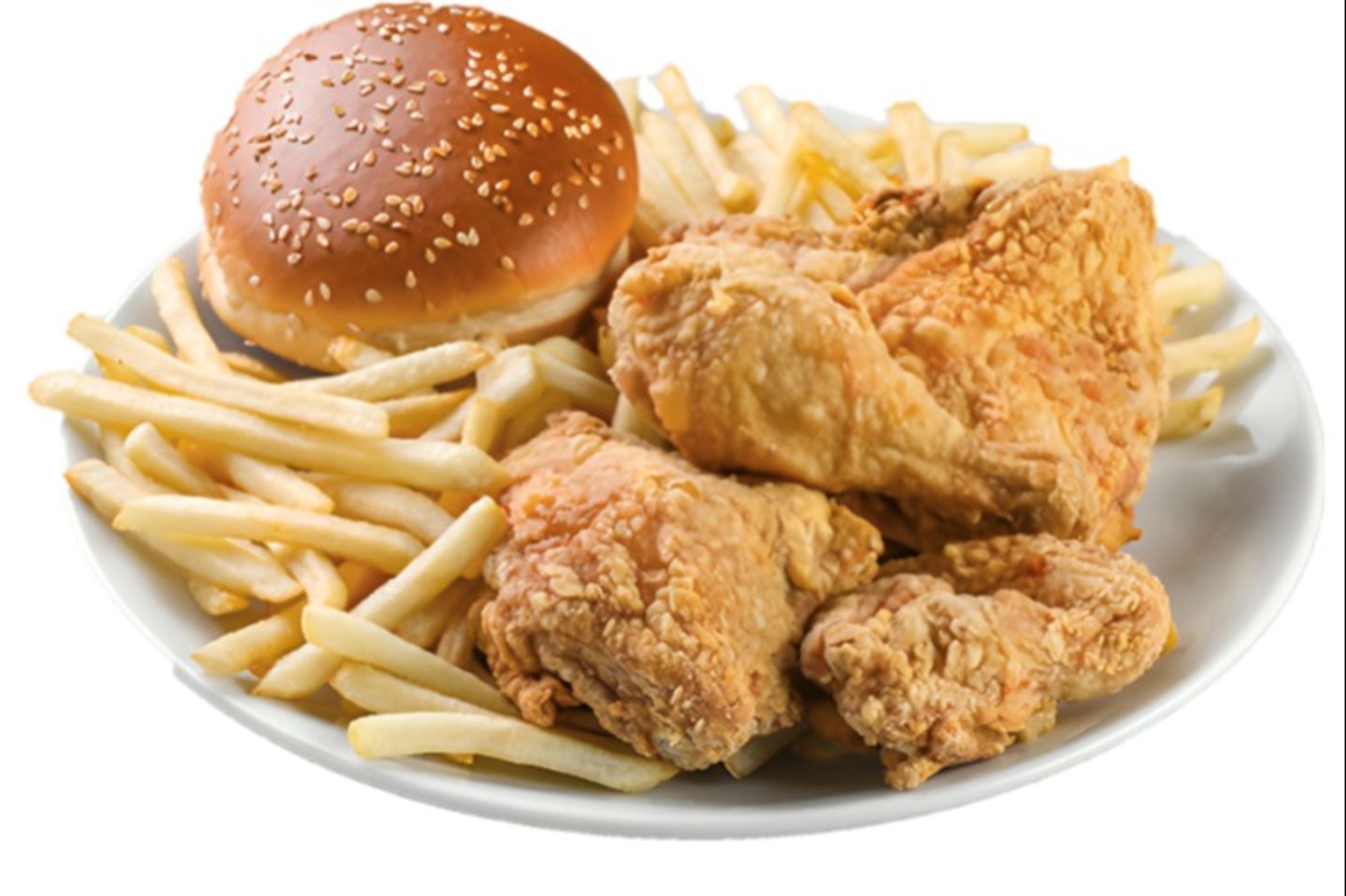 Chicken Burger Meal With 2pcs Fried Chicken