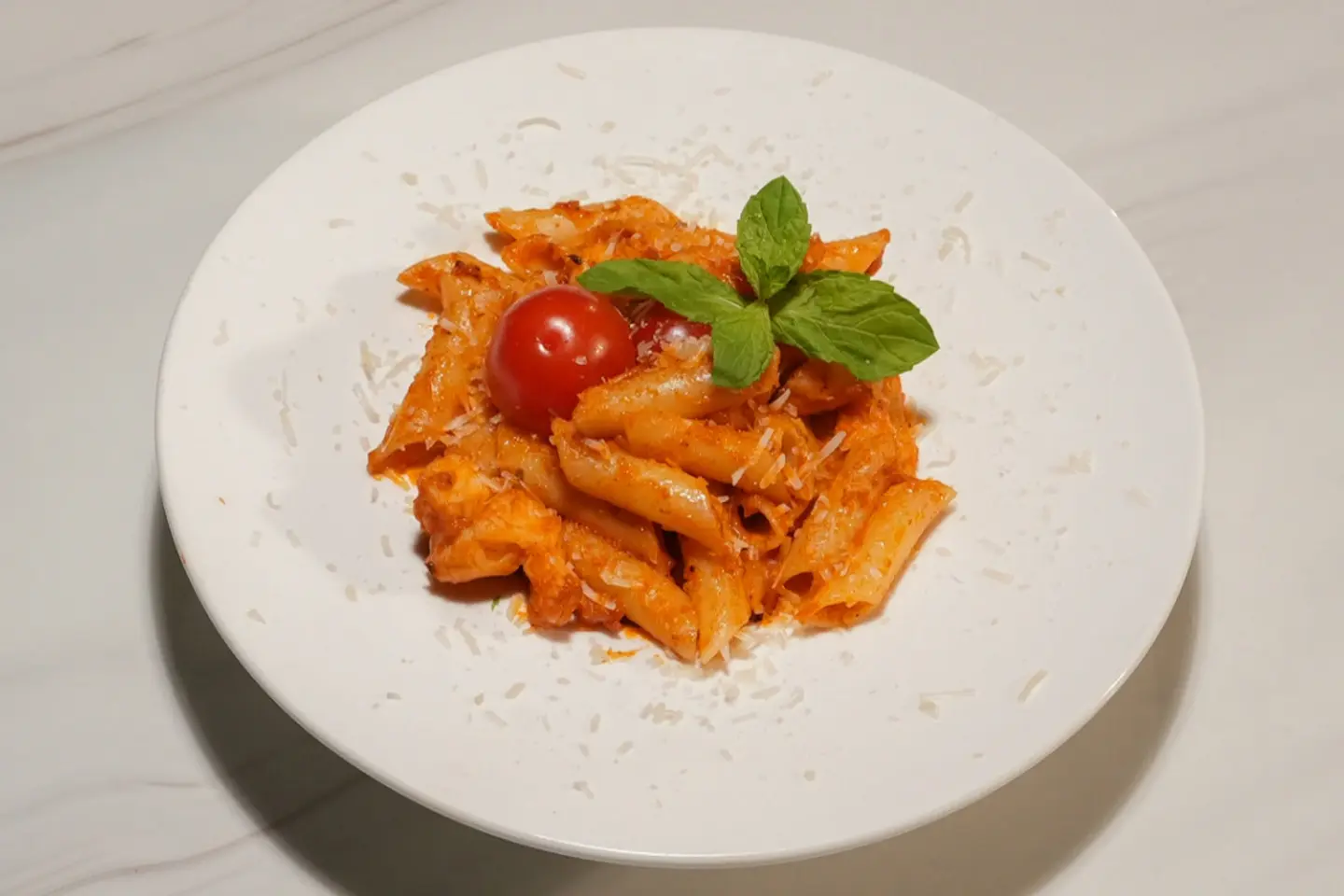 Pink Sauce Pasta With Chicken