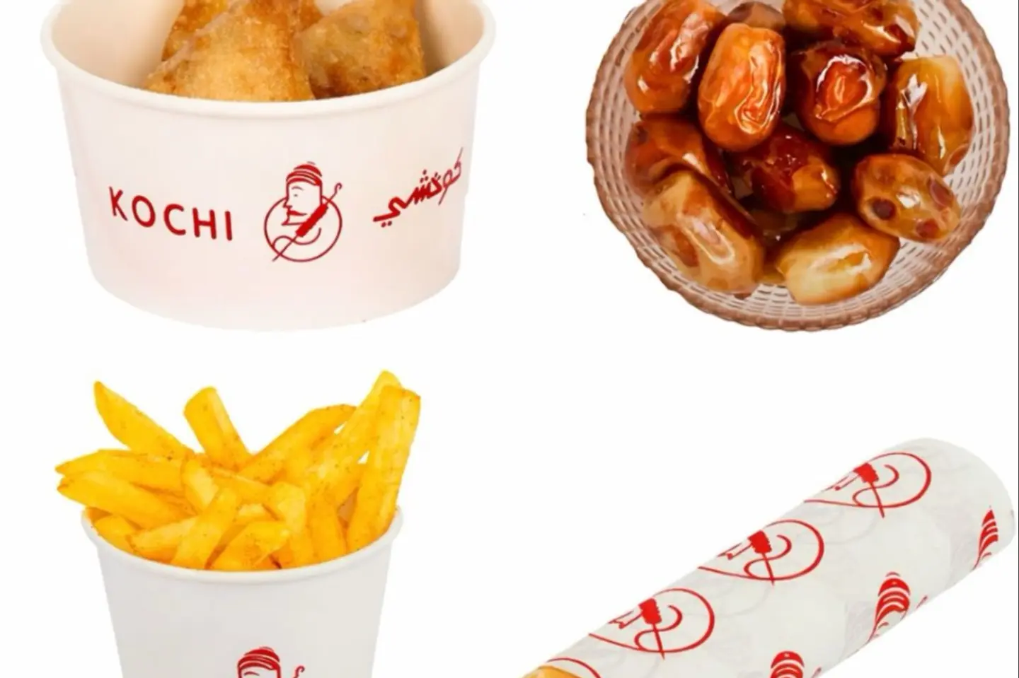 Iftar Meal Sandwich And Sambosa And Fries And Dates