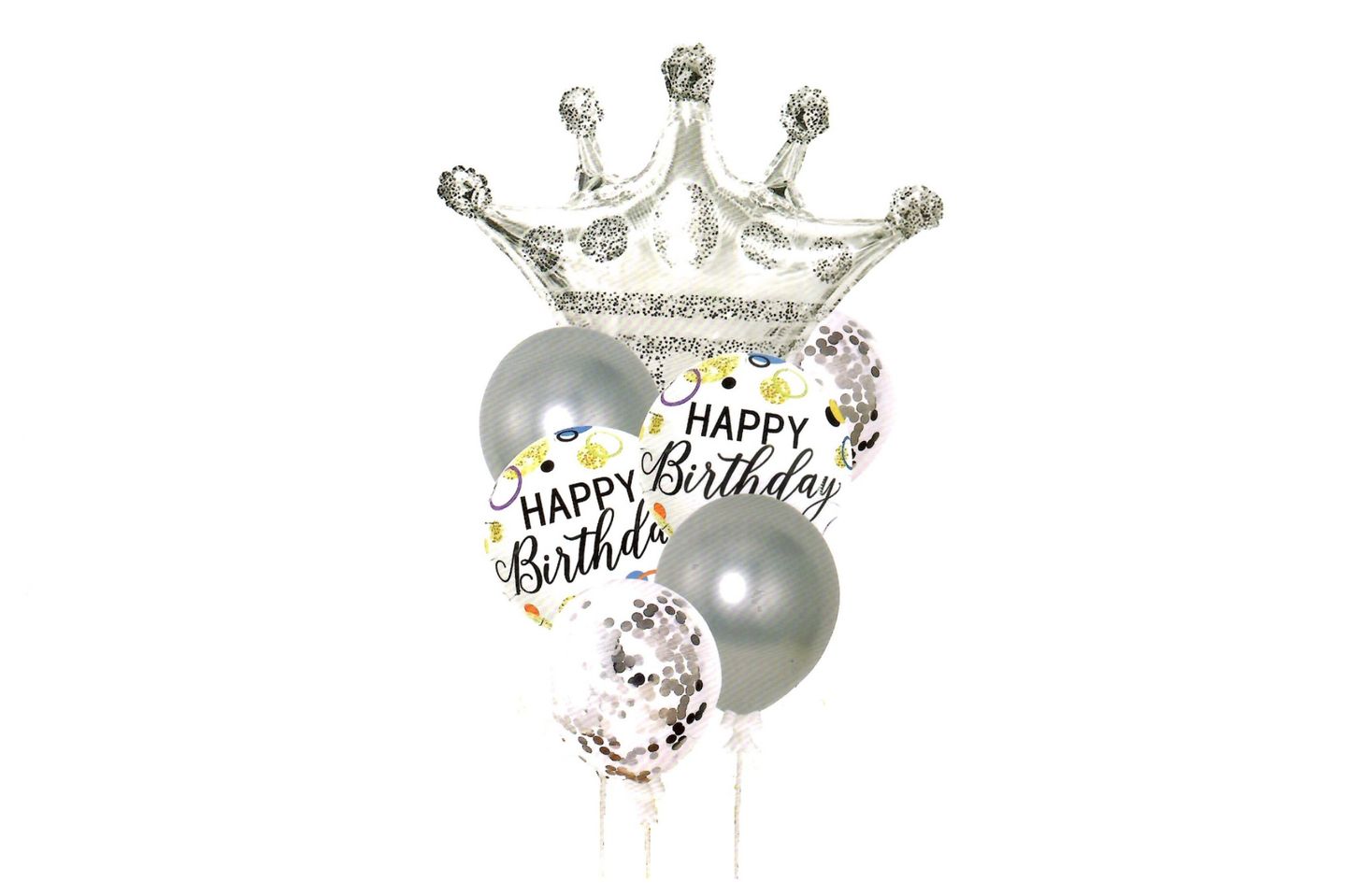 Silver Birthday Balloons